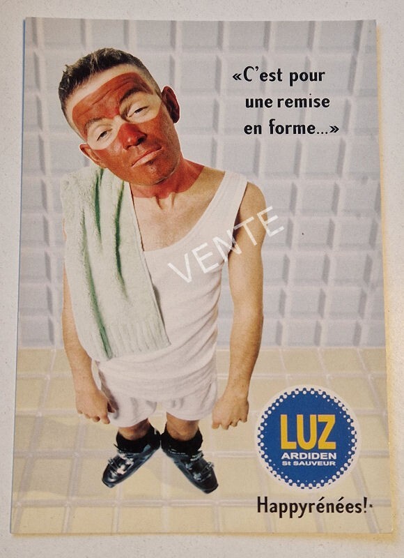 Carte Postale Publicitaire Luz Ardiden : Thermes De Luz-Saint-Sauveur