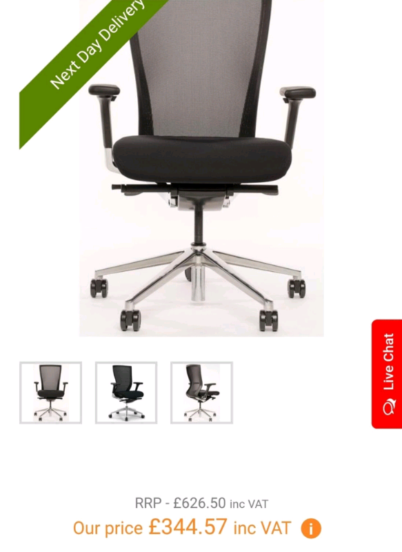 Zipis Computer adjustable chair good condition in Brentford, London