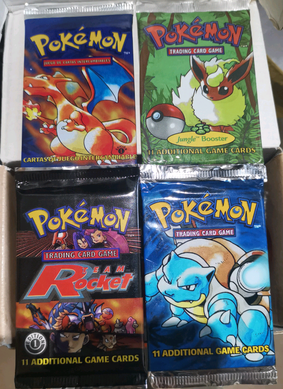 Pokemon vintage booster packs factory sealed WOTC in Portlethen