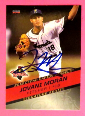 2018 Choice, Cedar Rapids Kernels- JOVANI MORAN - autographed - Puerto Rico