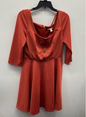 Miami By Francesca's Women Blood Orange Dress Sz L NWT