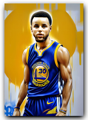 Stephen Curry Sketch Card Print - Exclusive Art Trading Card #1 PR500