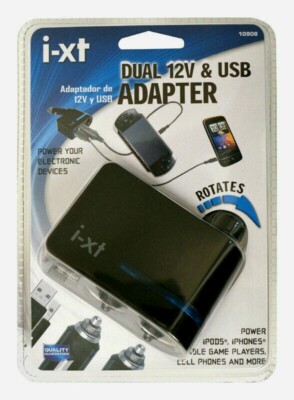 Custom Acc Car Goxt i-xt DUAL 12 V & USB ADAPTER Phone Ipod Players Device 10908