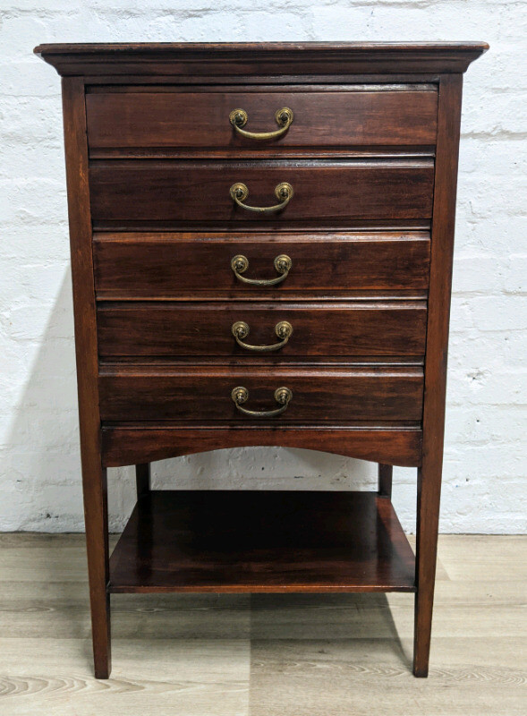 Antique Sheet Music Chest Of Drawers (DELIVERY AVAILABLE) in Royal