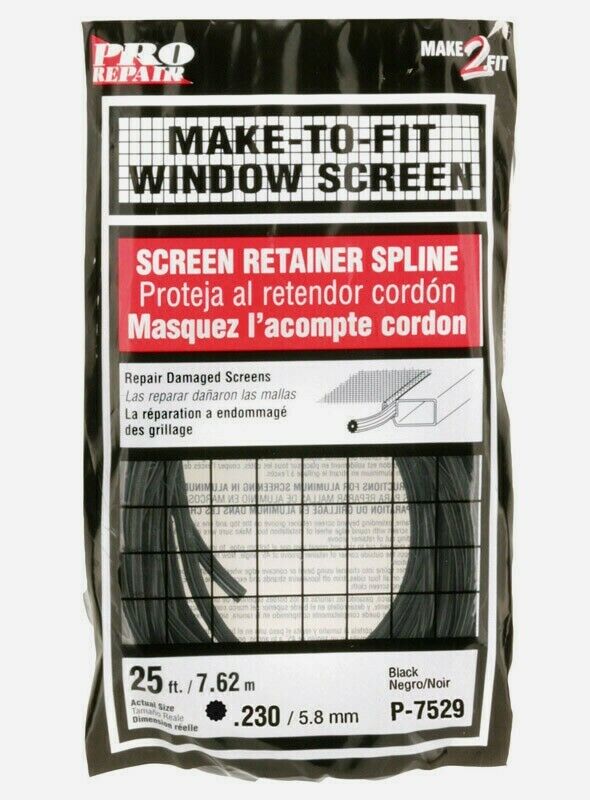 Prime-Line Make 2 Fit WINDOW SCREEN Retainer Spline 0.23
