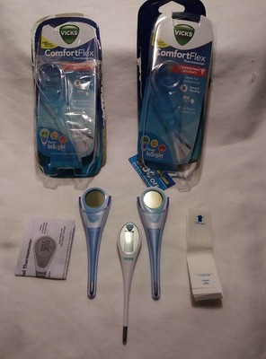 3 Pack Vicks Comfort Flex Digital Thermometer Fever Insight