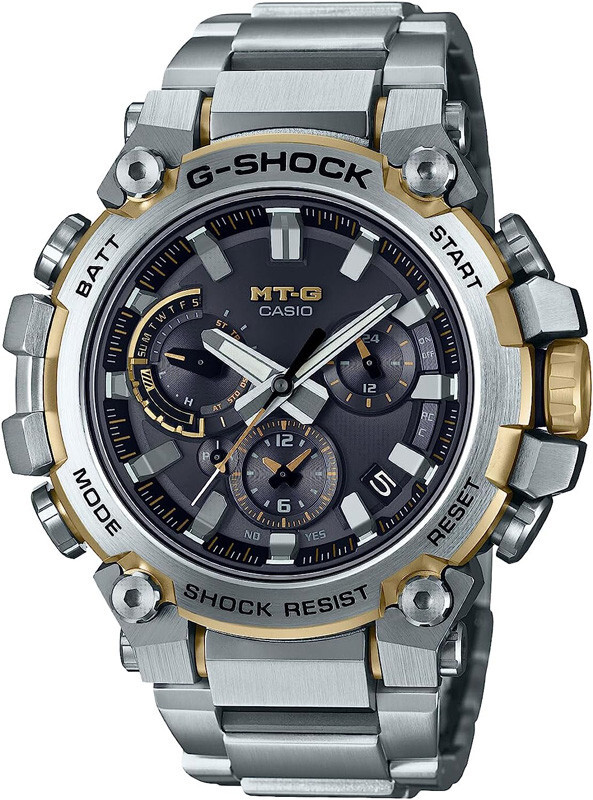 Pre-owned Casio G-shock Mt-g Mtg-b3000d-1a9jf Bluetooth Mobile Atomic Solar Men Watch