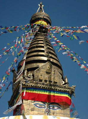 Tibetische GEBETSFAHNEN, 8 Meter,Buddhismus,Tibet, Nepal