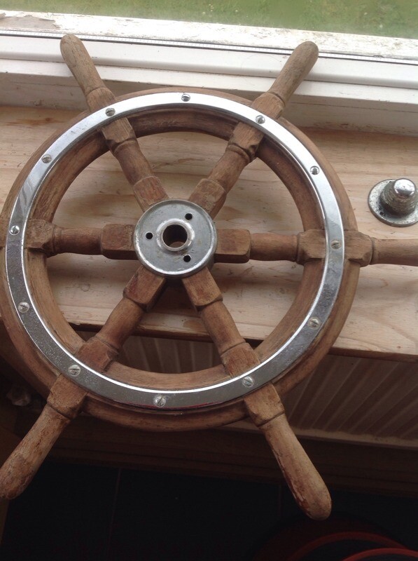 Old boat steering wheel in Teignmouth, Devon Gumtree