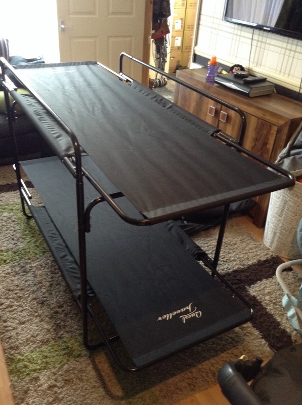 Quest travel camping bunk beds, camp