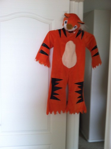 Toddler/child Orange Tiger Costume 28 in. long/11 in. wide/sleeves 12 in. long