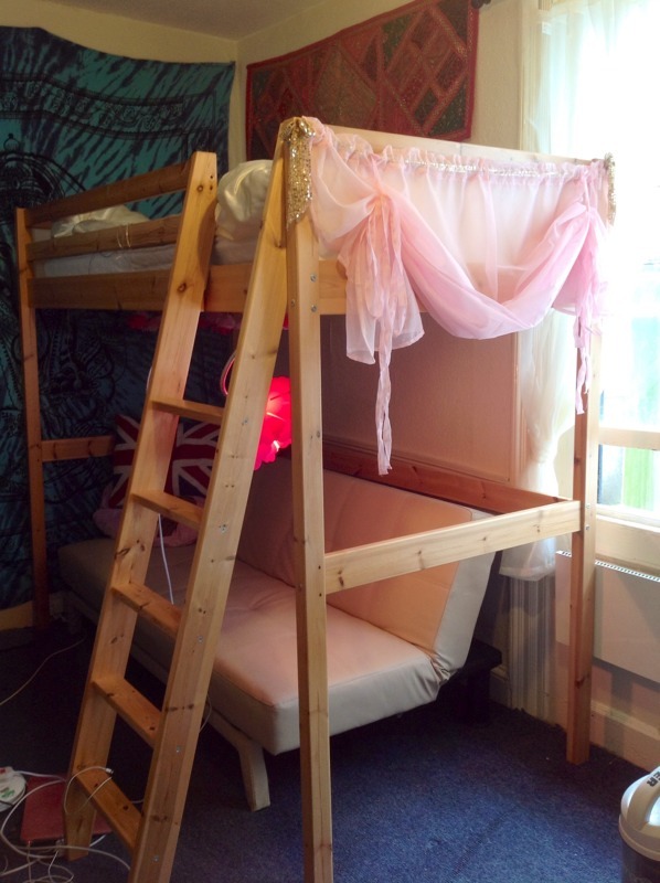 IKEA Loft Bunk single bed frame £70 with Detachable ladder in