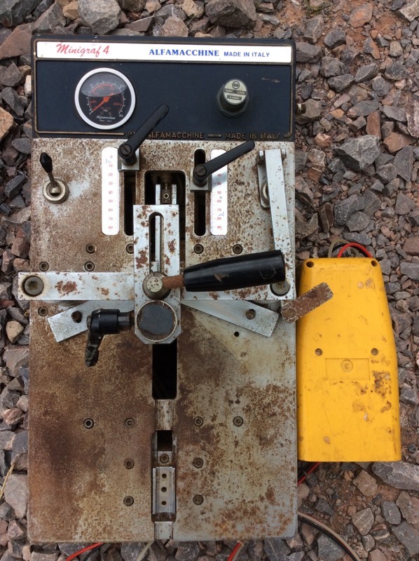 Alfamachine minigraf 4 underpinning picture frame making machine can post in Crediton, Devon