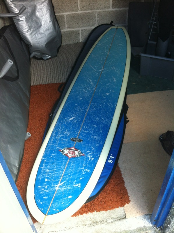 Custard point 9'1" Surfboard Longboard ultimate noserider surf board