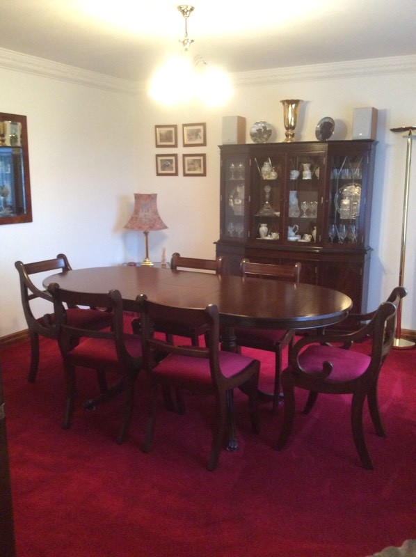 REGENCY STYLE MAHOGANY DINING ROOM FURNITURE 3 ITEMS | in ...