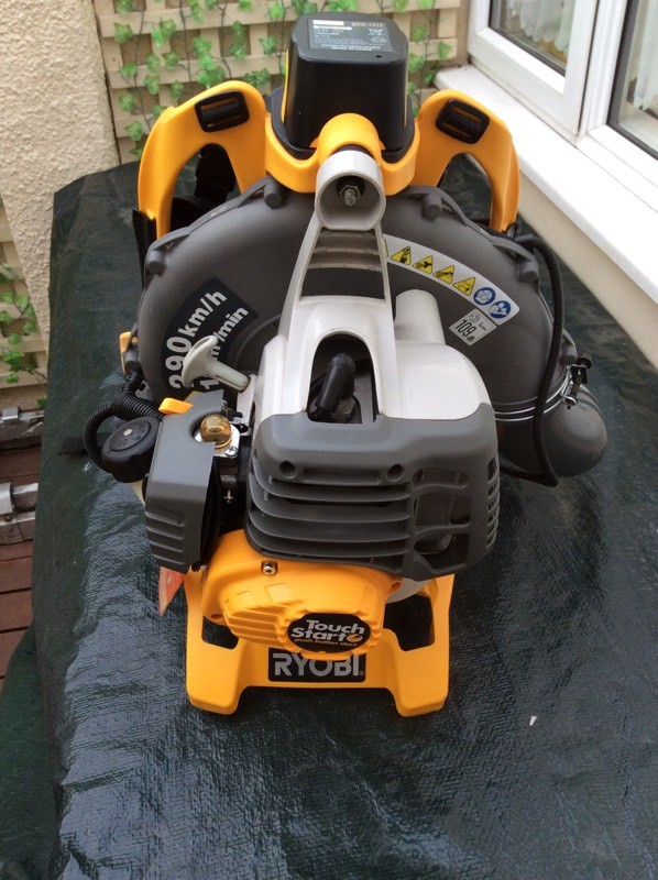 Ryobi touch start back pack leaf blower in Sunderland, Tyne and Wear