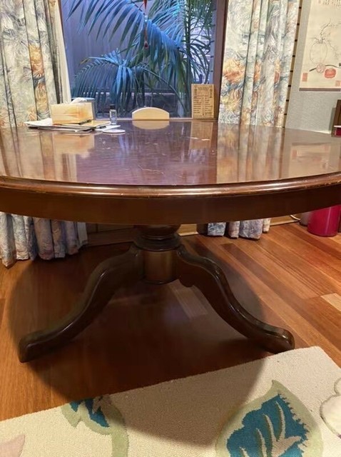 Wooden table and 4 wooden chairs (free) | Dining Tables | Gumtree