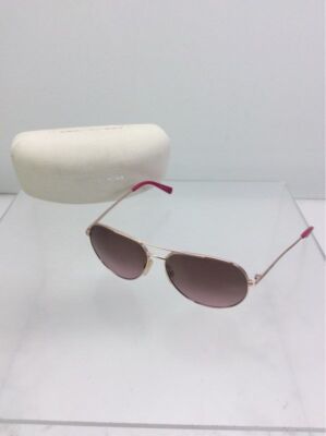 MICHAEL Michael Kors 102614 Gold Tone Fuchsia Aviator Sungla