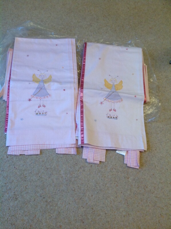2 Pairs Of Next Matching Fairy Tab Top Curtains In Nailsea