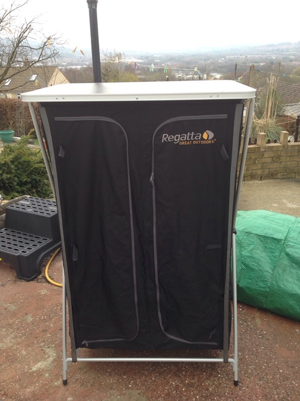 Regatta folding outdoor portable camping storage wardrobe cupboard in