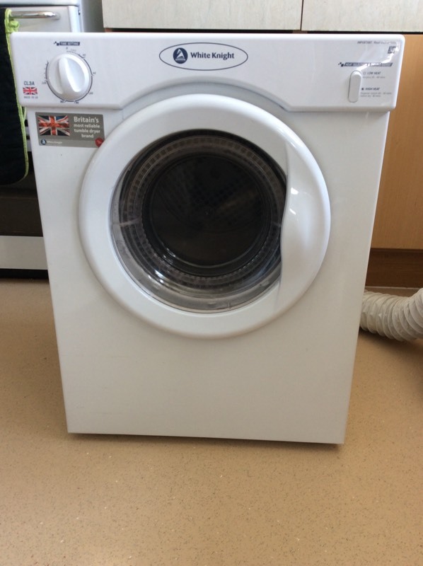 White Knight Compact Tumble Dryer with Condenser Kit in Aldershot