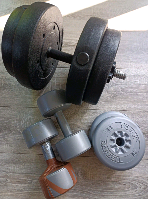 Barbell dumbbell weights sand filled. in Limavady, County Londonderry