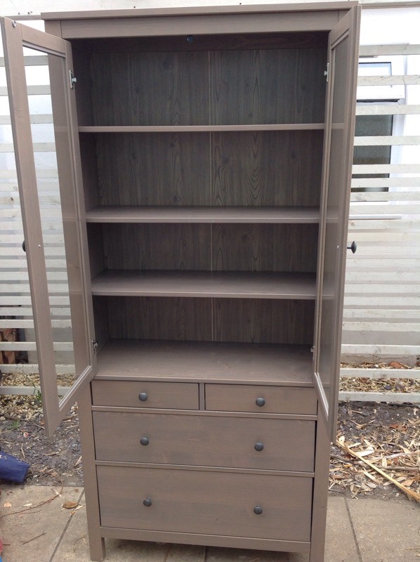 Ikea Hemnes Glass Door Cabinet With 3 Drawers In Christchurch