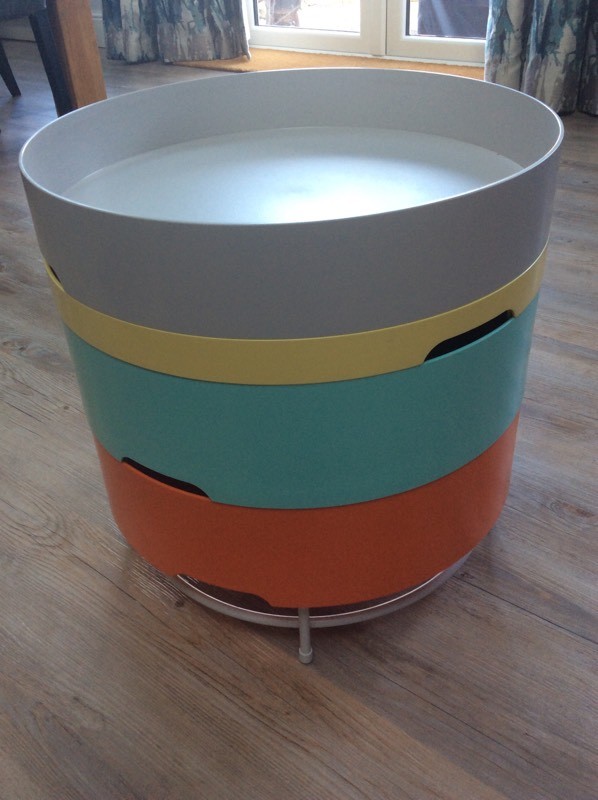Ikea PS 2014 multi colour stacking side table in Norwich, Norfolk