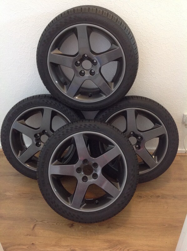 SET OF 4 VOLVO V70 ALLOY WHEELS & BRAND NEW TYRES 225/45/17 in Largs, North Ayrshire Gumtree