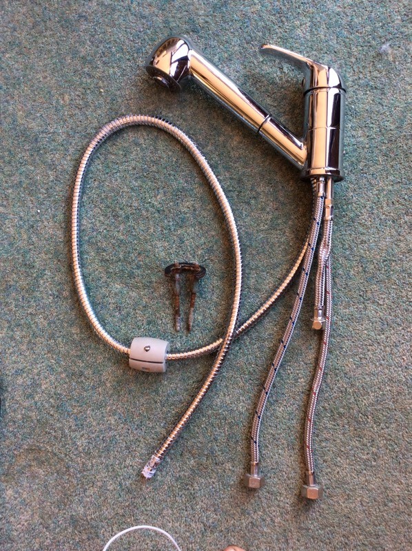 Grohe Chrome kitchen/ utility mixer tap with shower attachment in West Bridgford