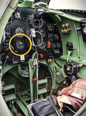 Altimetre Supermarine Spitfire RAF WW2