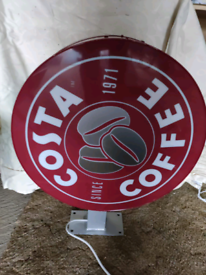 Retro Metal Costa Coffee Sign