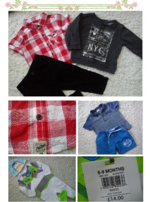 44x NEW USED BUNDLE CLOTHES OUTFITS ADIDAS NEXT BOY 6/9 MTHS 