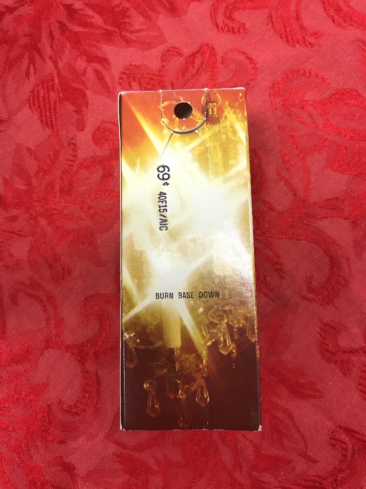 Vintage NOS Sylvania  40 Watt Decor Lite Amber With Standard  Base