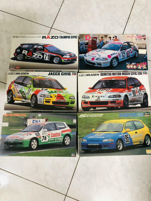 ハセガワ1/24Spoon Civic EG6 限定版 1/24 Hasegawa Honda Civic eg6 eg8 k6 JACCS SPOON JTCC Full