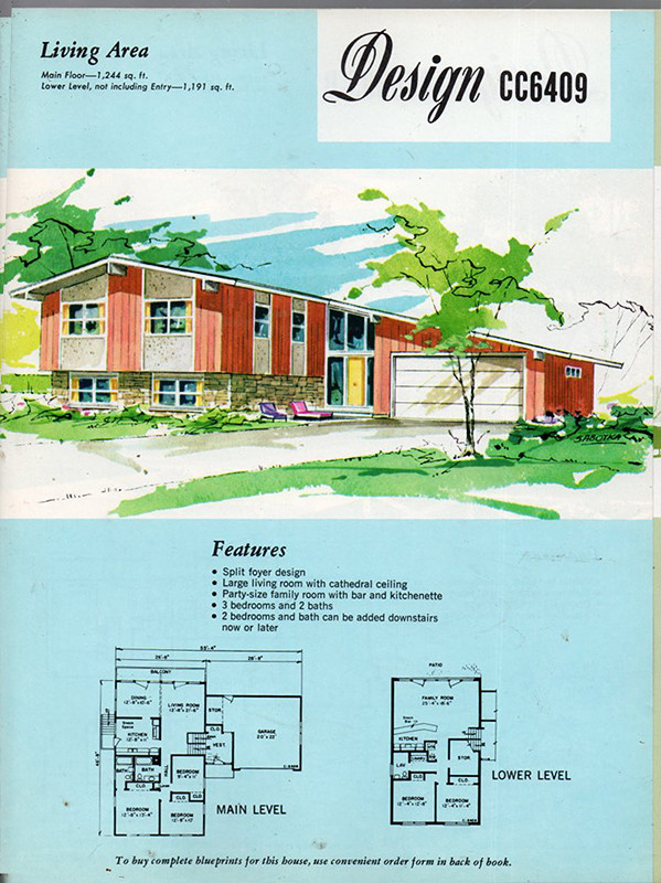 Home Plan Catalog Mid Century Modern 1967 Homes Beautiful Architecture Design