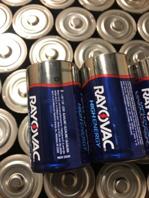 D Cell Batteries 50 Rayovac 