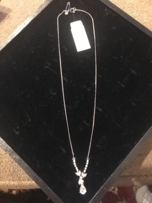 Premier Designs ''Crystal Icicles'' Silver Toned 16.5'' Necklace $55 (DC)