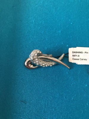 Premier Designs ''Dashing'' Silver Toned Lapel Pin $37 (DC)