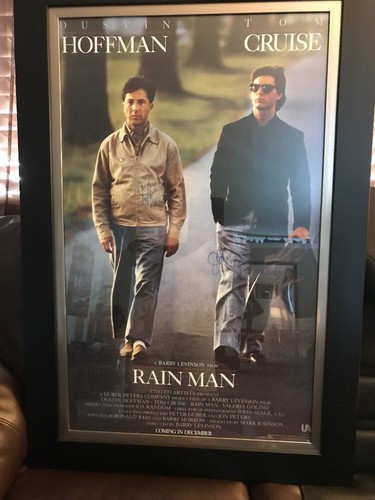 Signed And Framed Rainman Movie Poster Comes With Certificate Of Authenticity