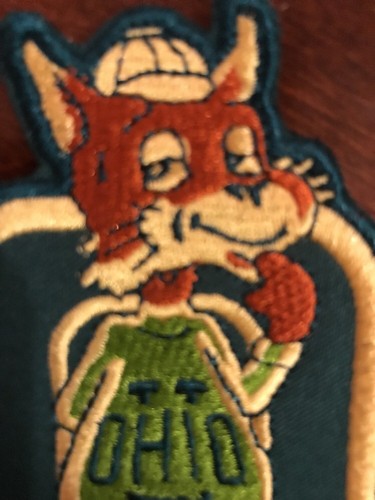 Ohio University Bobcats Vintage Embroidered Iron On Patch 3.5" X 2.5" A+ Grade