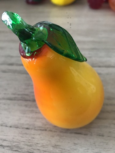 Pear Glass Paperweight