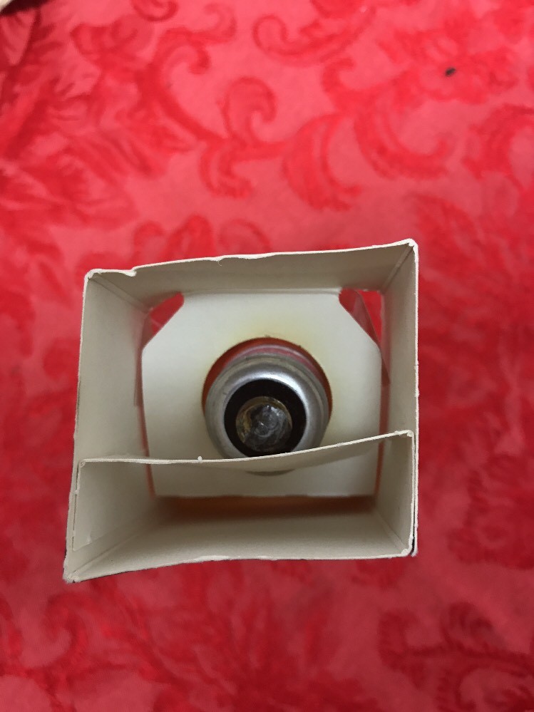 Vintage NOS Sylvania  40 Watt Decor Lite Amber With Standard  Base