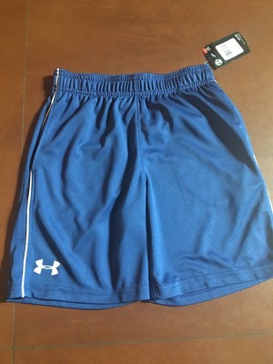 UNDER ARMOUR boys HEATGEAR ATHLETIC BLUE Shorts Sz 6 NWT NEW 18