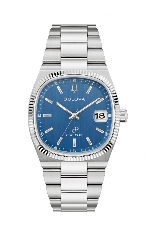 Pre-owned Bulova Precisionist Super Seville Men's Watch Sapphire Crystal Blue 96b440