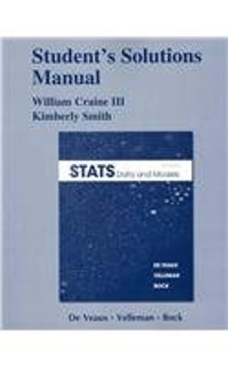 Student Solutions Manual for Stats : Data and Models Paperback