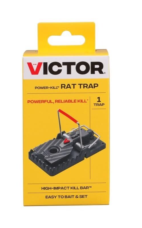 Victor Power-Kill Rat Snap Trap Reusable 1 Pack