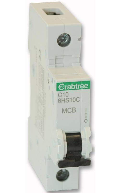 Disjoncteur Monopolaire 10a Courbe C 10ka, Crabtree, 6hs10c