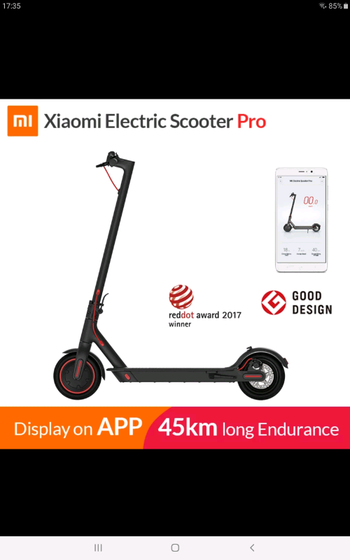Xiaomi m365 pro scooter new in box in Clevedon, Somerset