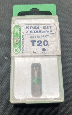 Spax T20 T-Star Plus Insert Screwdriver Bit 1/4'' x 1'' 5000009185209